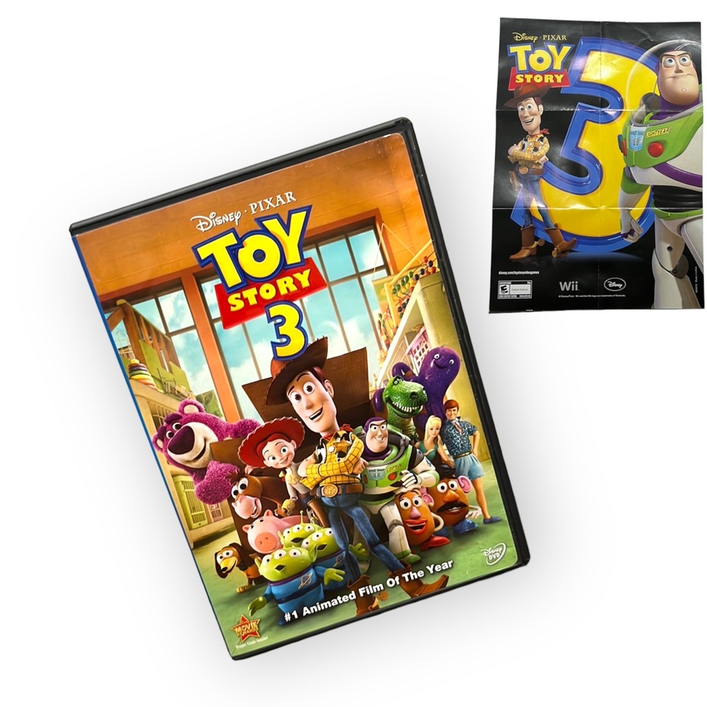 Disney PIXAR Toy Story 3 Movie DVD Video With Mini Poster